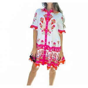 NEW ISLAPAYAL lisbon mini dress in lotus white